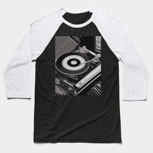 Turntable - Vintage Audio LP Vinyl Record Player Gift Baseball T-Shirt